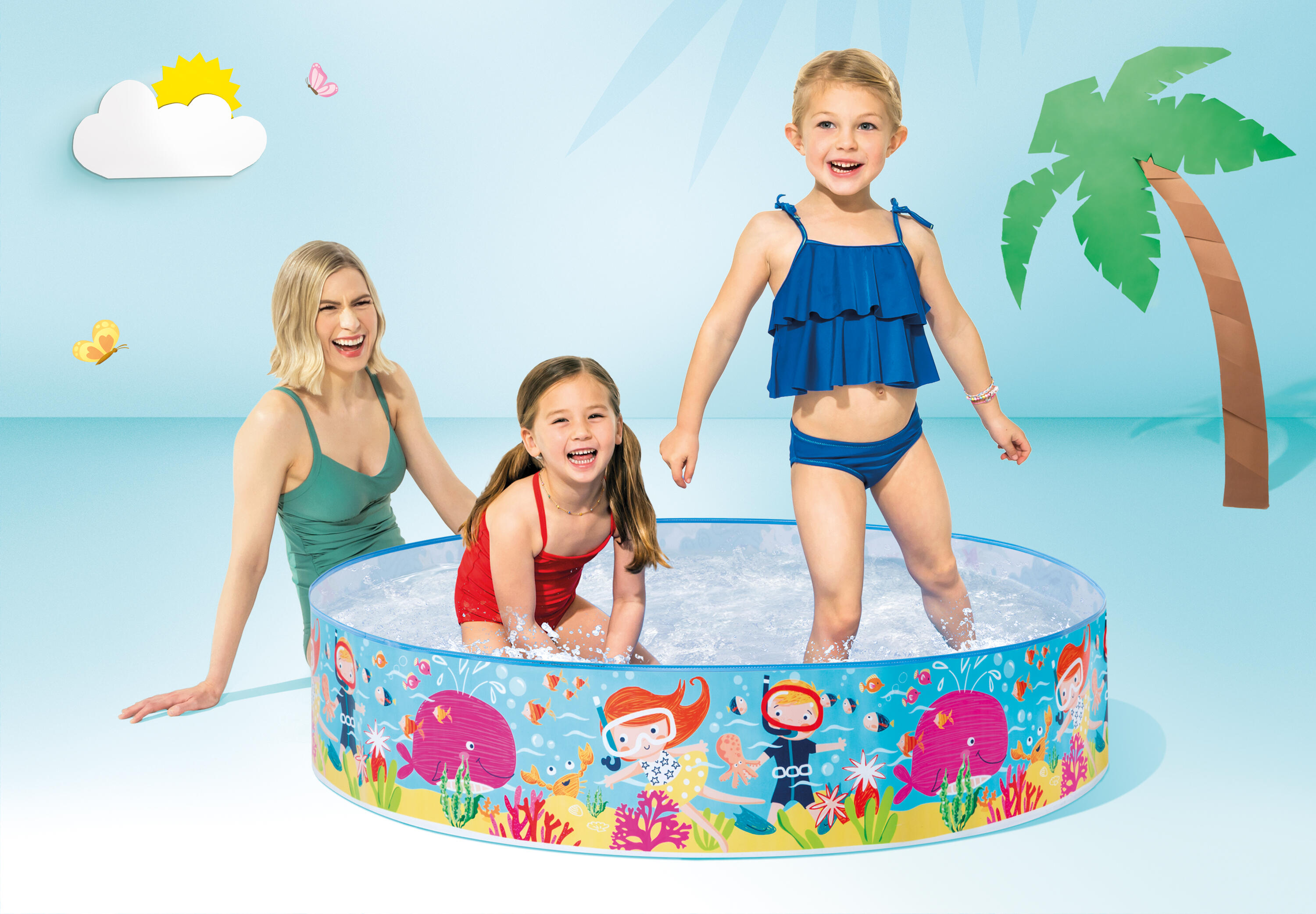 INTEX 4ft x 10in Snorkel Fun Snapset Pool IT 58477NP
