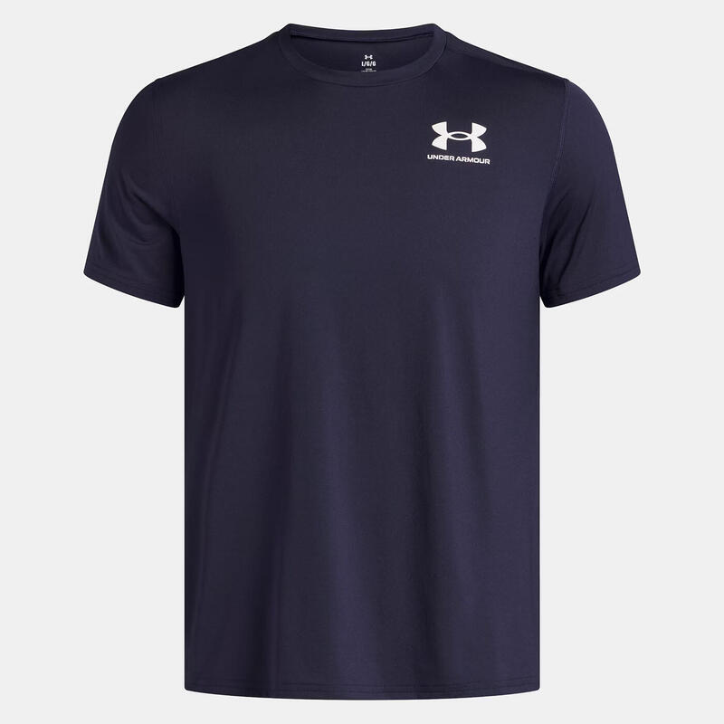 Tricou slim cu mânecă scurtă UA HeatGear® bleumarin închis pentru bărbați