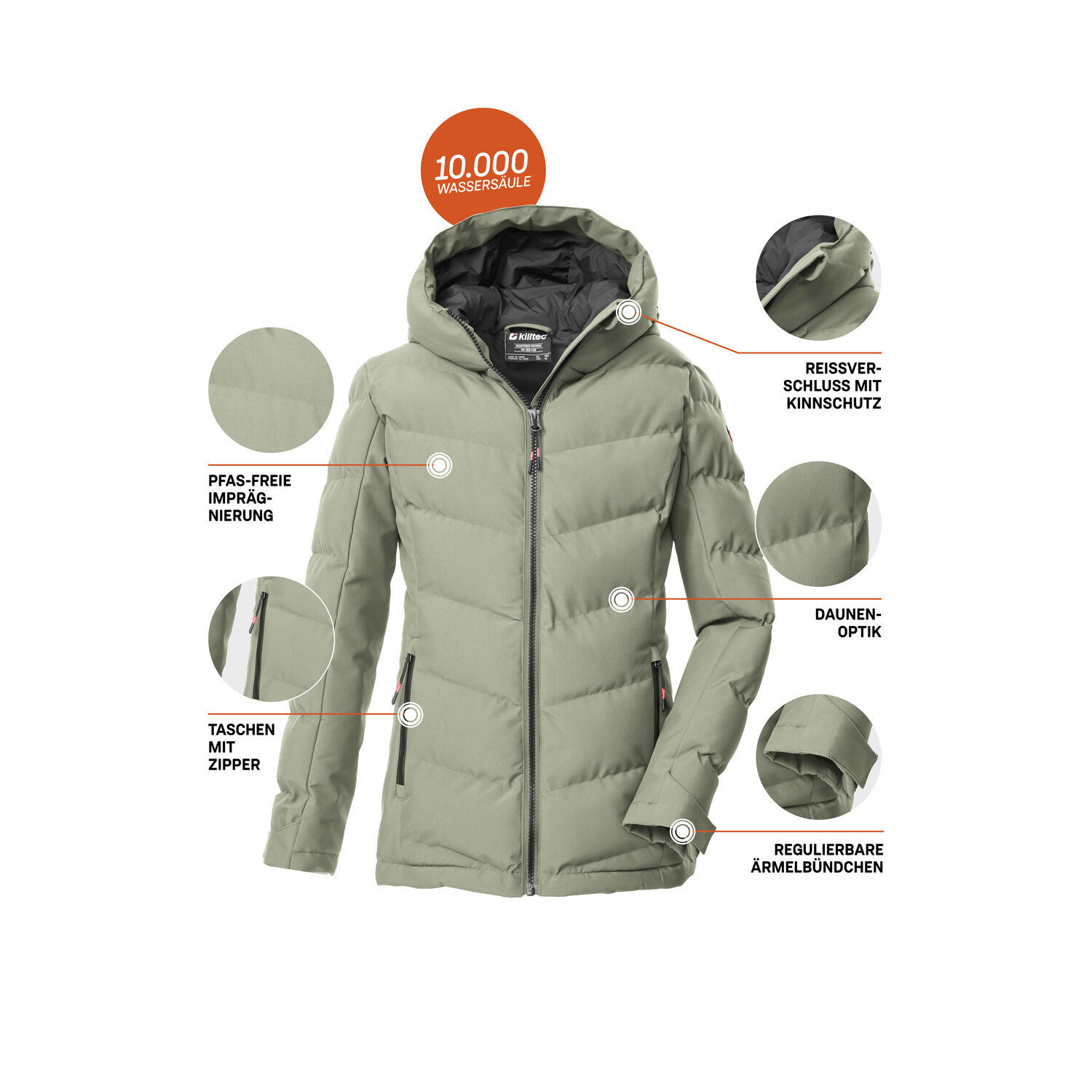 Kinder Steppjacke KOW 220 GRLS QLTD JCKT 5/6