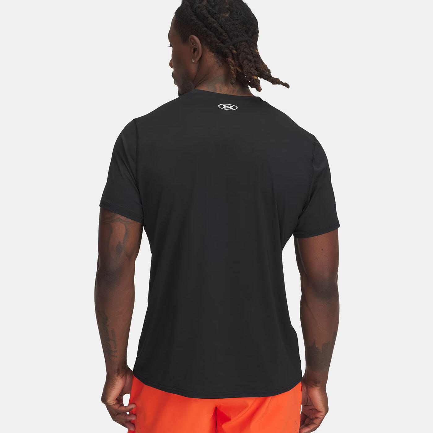 T-shirt ajusté à manches courtes UA HeatGear® Noir pour homme 2/4
