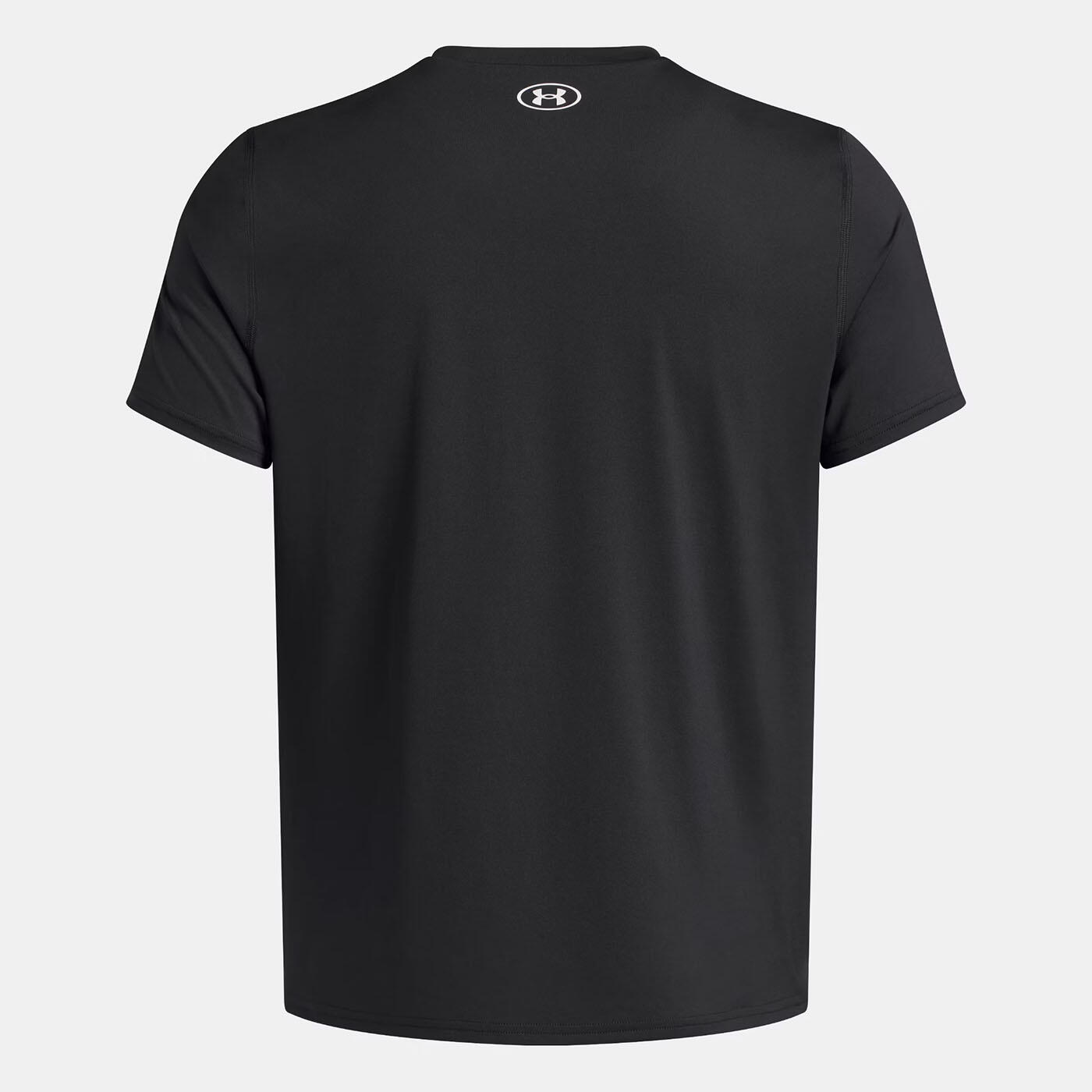 T-shirt ajusté à manches courtes UA HeatGear® Noir pour homme 4/4