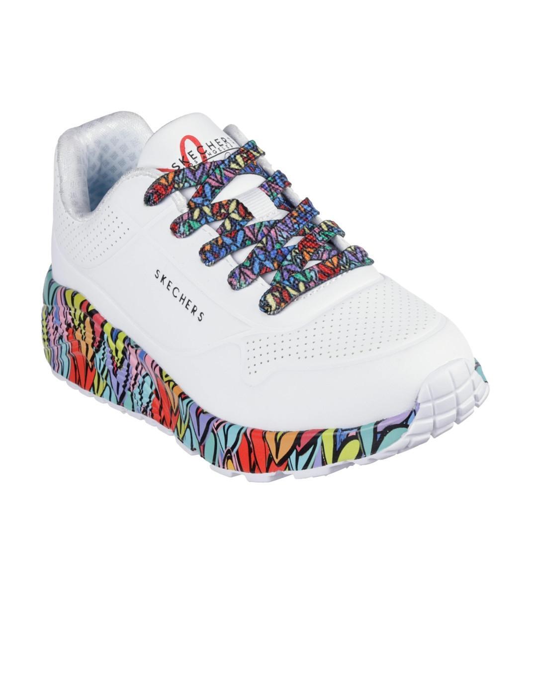 Zapatillas para Niño Skechers Uno lite Multicolor 3/5