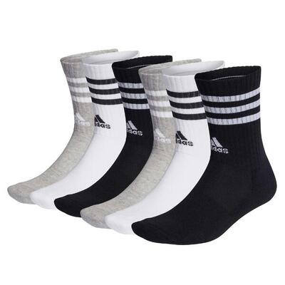 Socken Unisex 6er Pack-3-Streifen Cushioned Crew