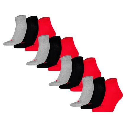 Socken Unisex 12er Pack Stretch-Quarter Plain 12P
