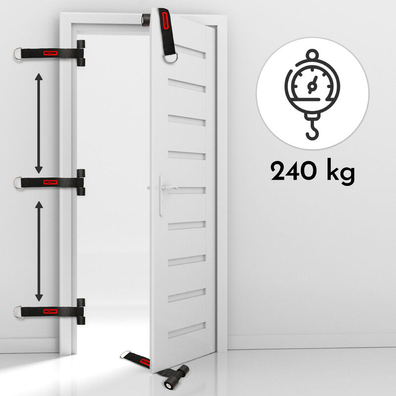 Support Mural Pour Bandes De Résistance Et Accessoires De Fitness - Organisateur En Acier, Capacité 8kg, Design Anti-chute