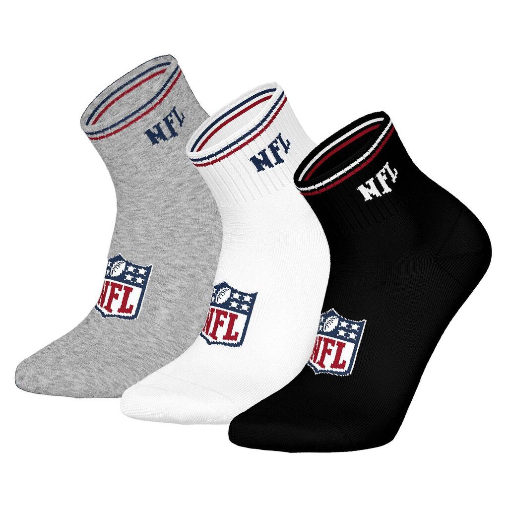 Socks Unisex Pack of 3 Stretch-NFL SHIELD 3Pack Quarter Socks
