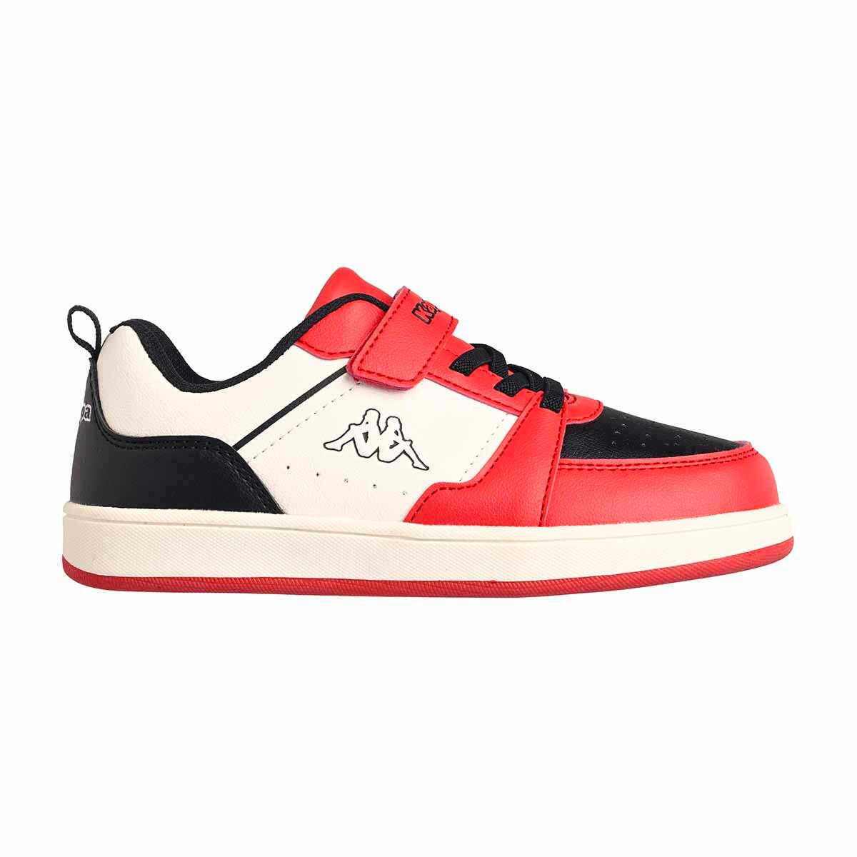 Kappa - Baskets Enfant Shay Ev Blanc, Rouge, Noir - Chaussons - Blanc - Decathlon