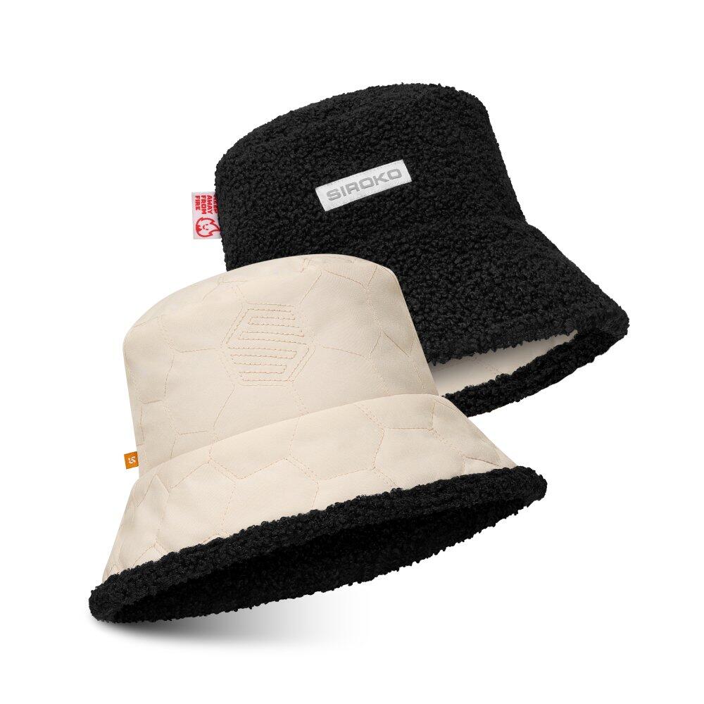 SIROKO Dětský oboustranný prošívaný sherpa klobouk bucket hat Dobble Mini