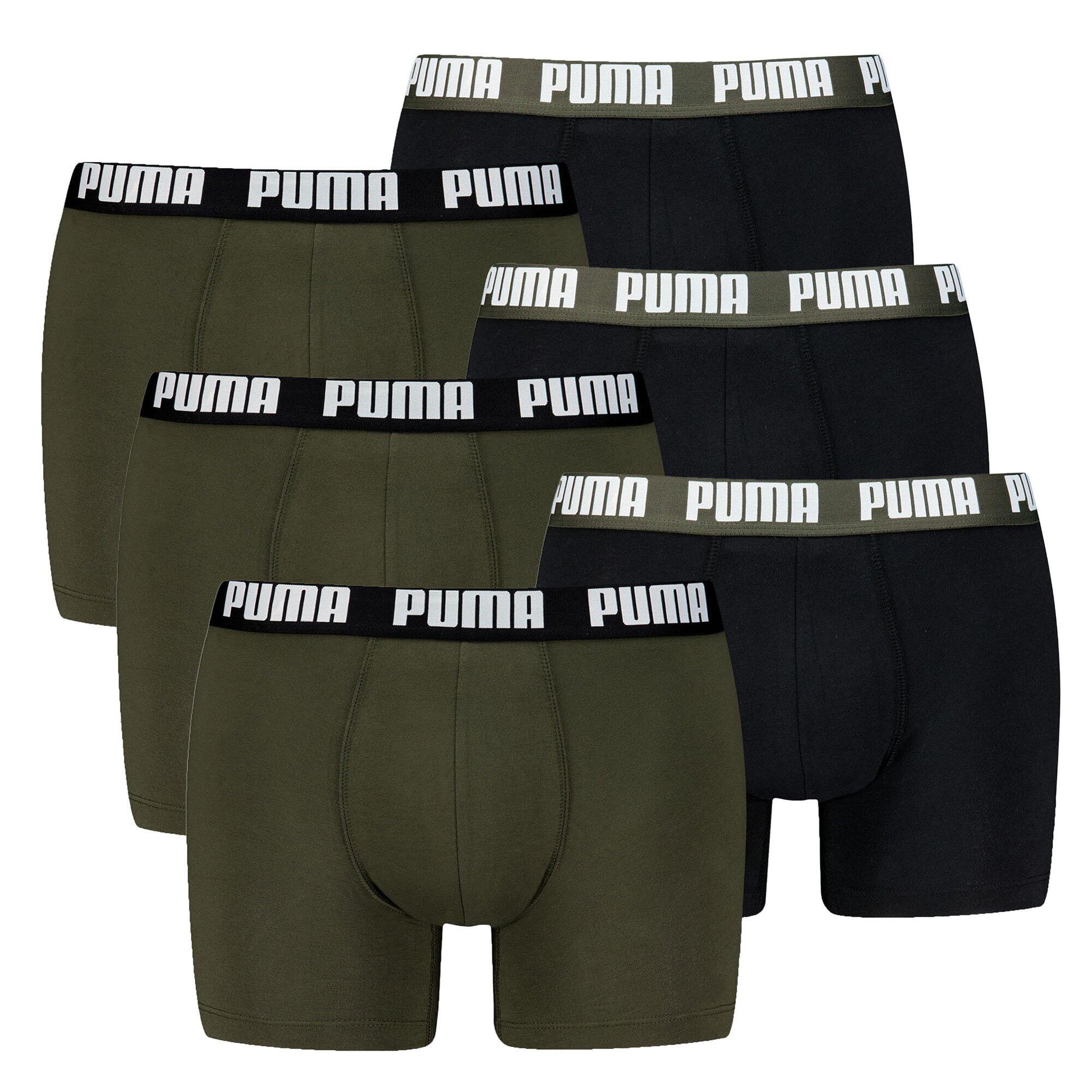 PUMA Boxershort Herren 6er Pack Figurbetont