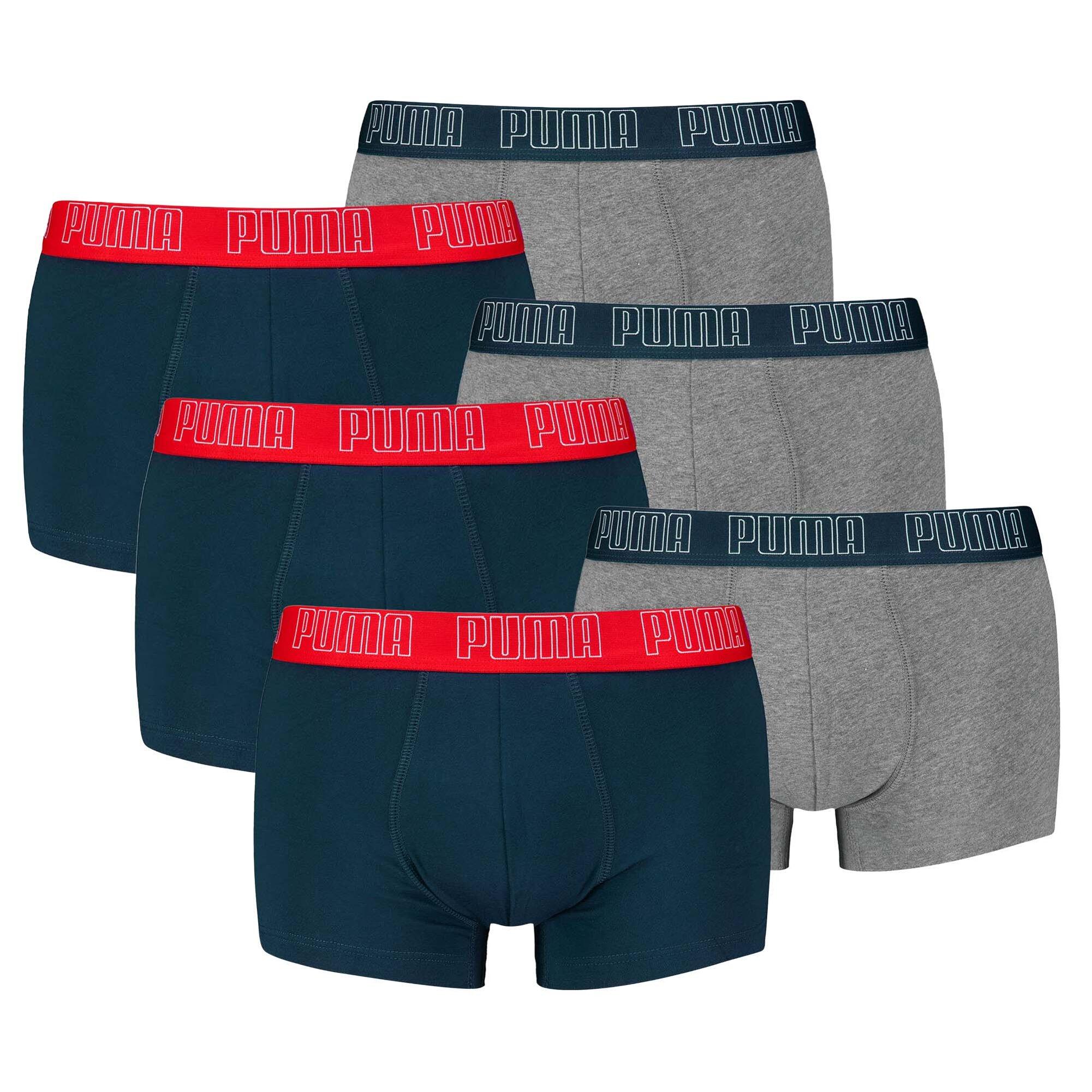 PUMA Boxershort Herren 6er Pack Figurbetont