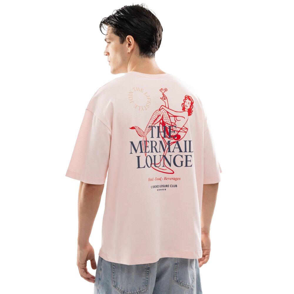 T-shirt manches courtes coton bio homme Lifestyle Naiad Pink Rose 2/7