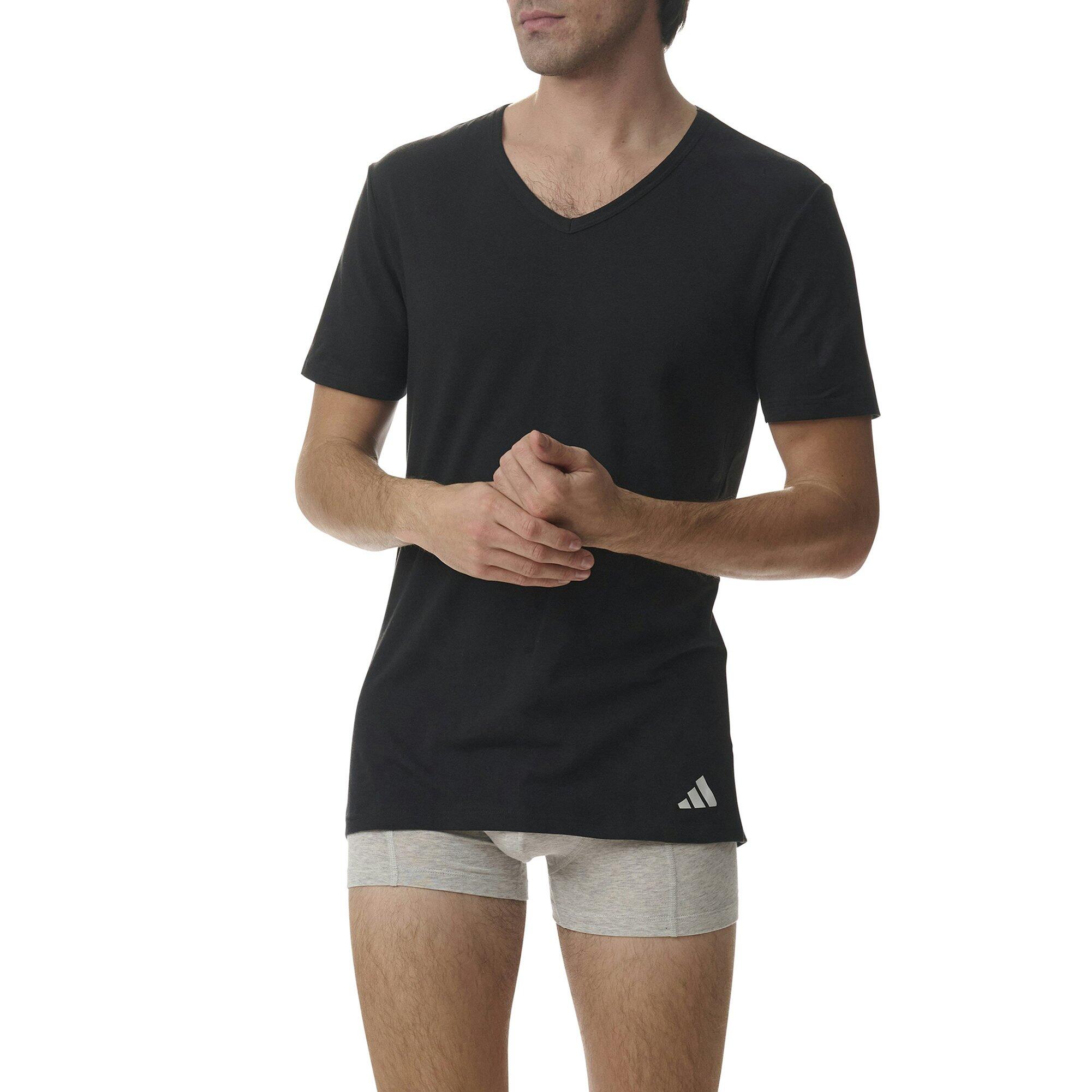 T-Shirt Herren 4er Pack Figurbetont-V-Neck Shirt Active Flex Cotton 4P 3/5