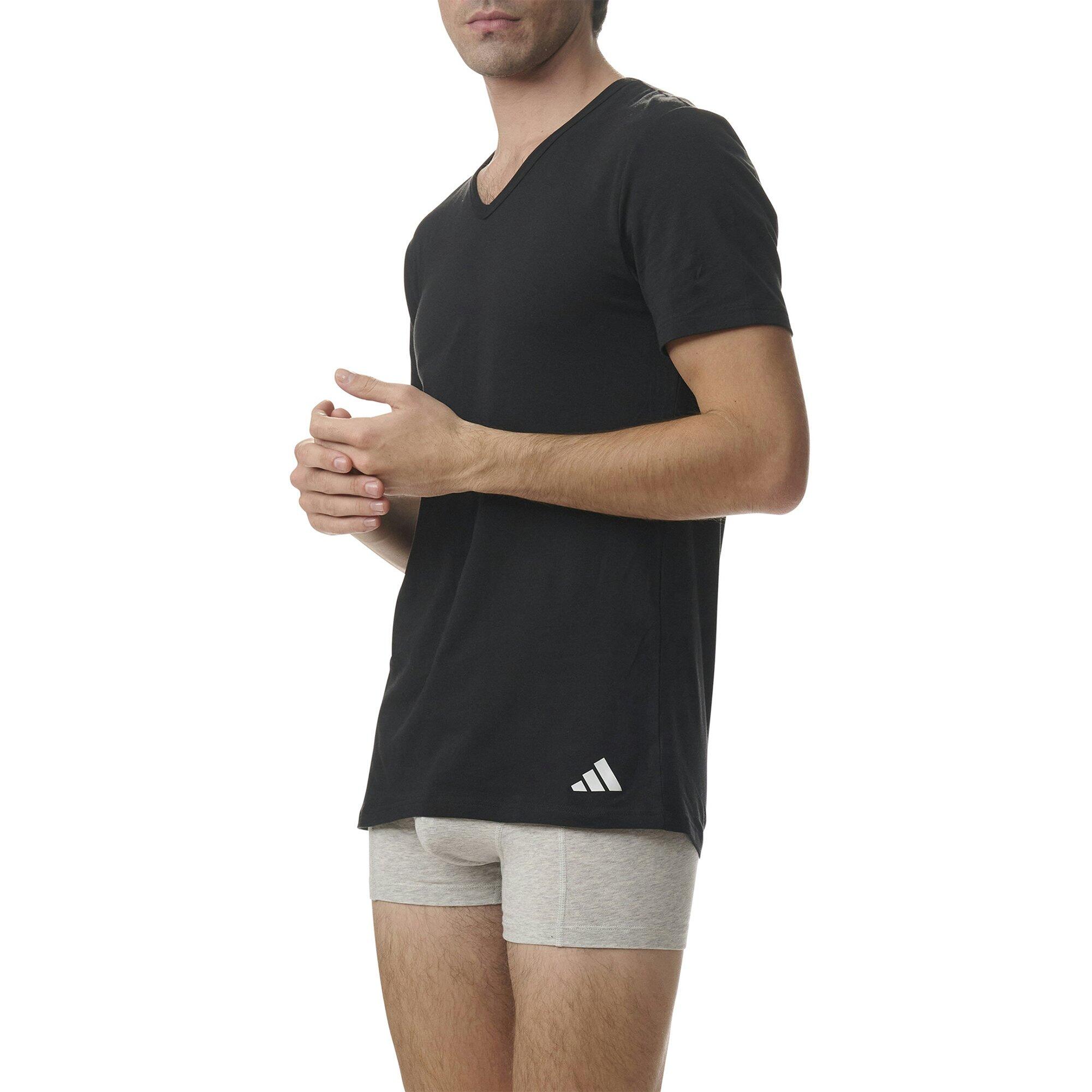 T-Shirt Herren 4er Pack Figurbetont-V-Neck Shirt Active Flex Cotton 4P 4/5