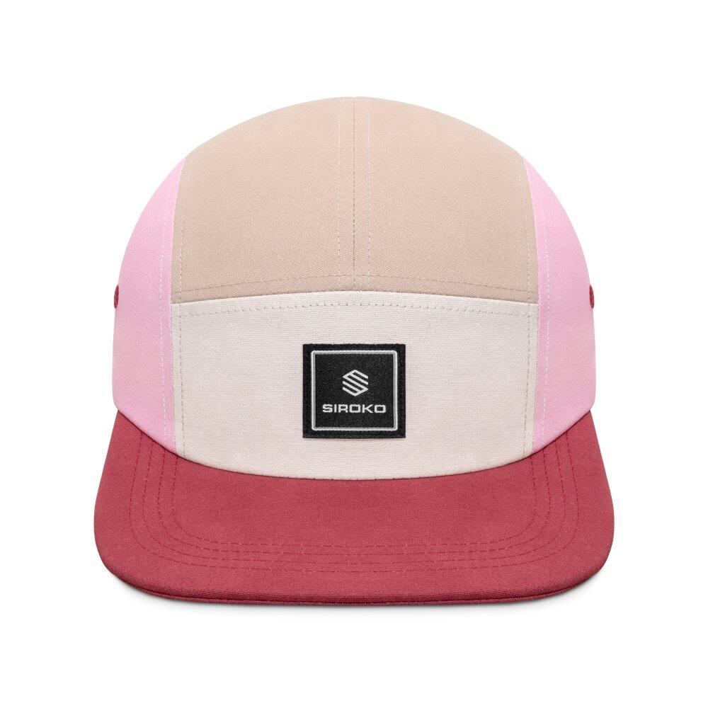 Herren und Damen Lifestyle Fünf-Panel-Cap Cocos Nude Rosa 3/7