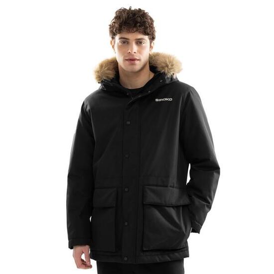 Parka imbottito da uomo Lifestyle Universal Nero