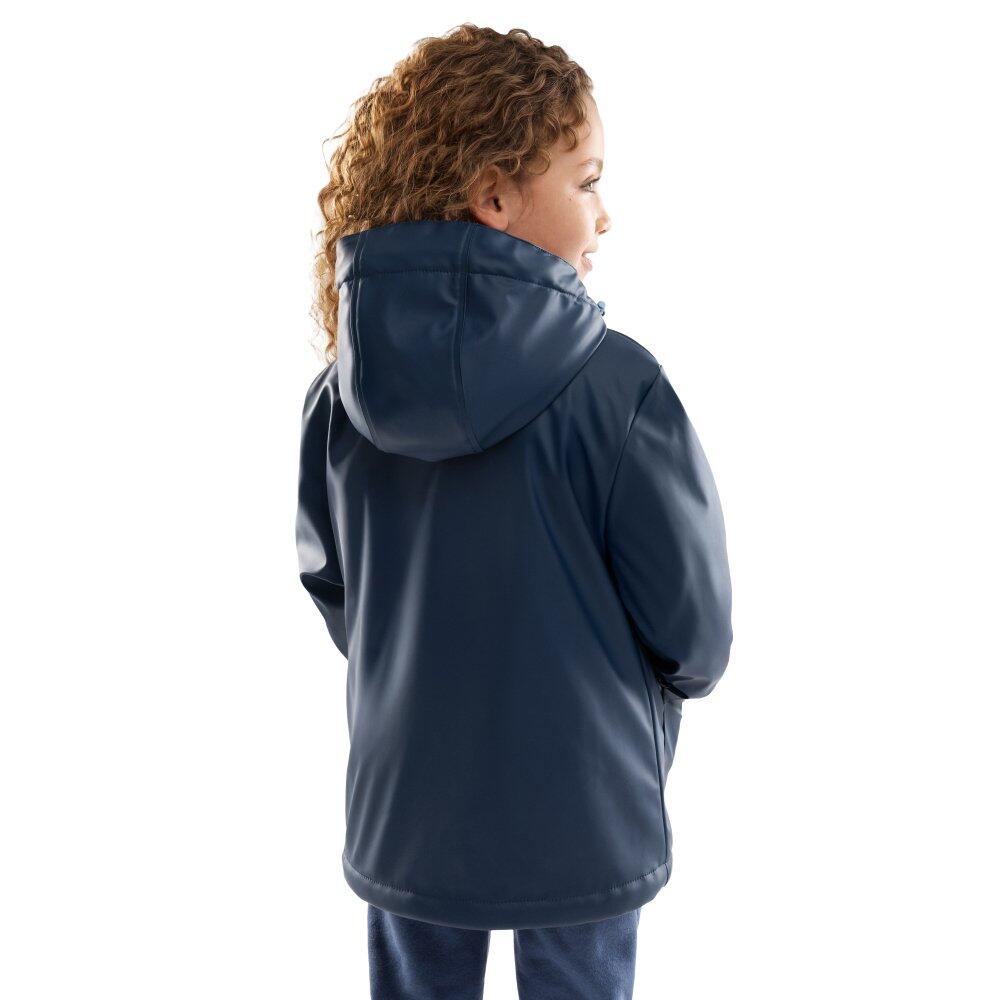 Kinder Lifestyle Wasserdichter Regenmantel Mädchen Planet-G Blau 3/6