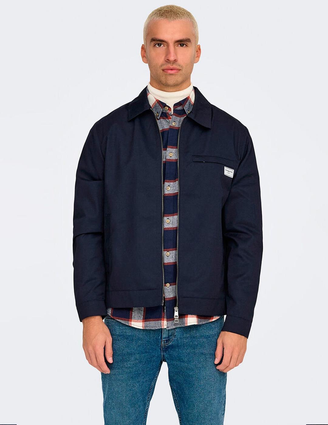 Chaqueta para Hombre Only&sons  Marino 3/5