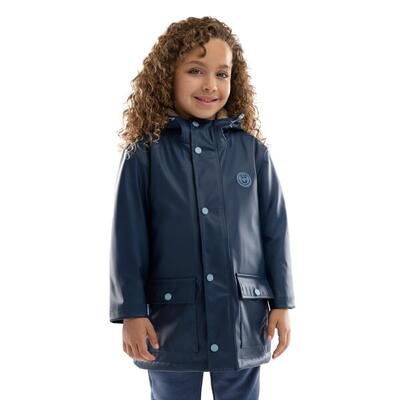 Kinderen lifestyle meisjes waterdichte regenjas planet-g blauw
