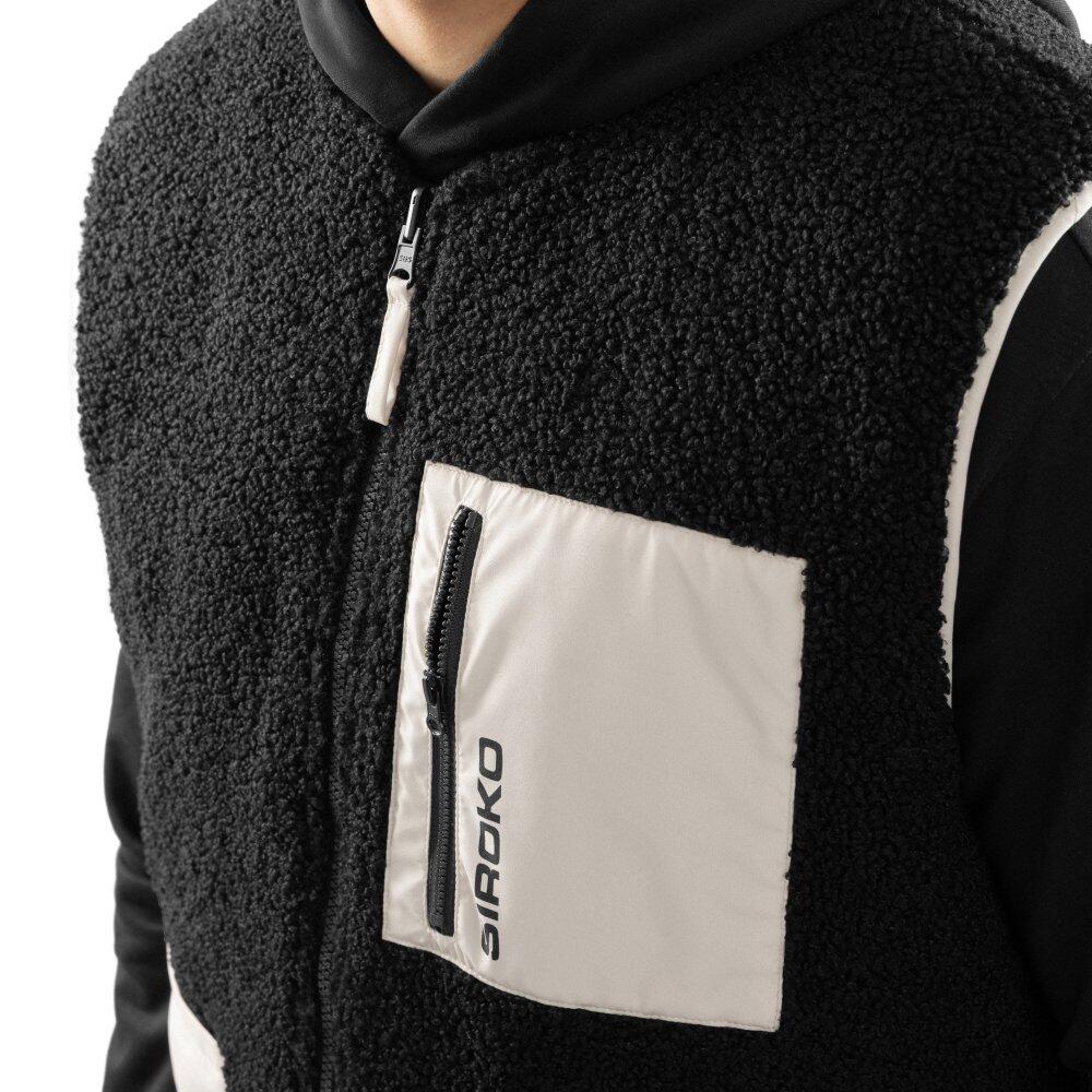 Gilet réversible matelassé doublé sherpa homme Lifestyle Tromso Noir 4/7