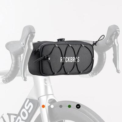 Rockbros fietsstuurtas 1,9l waterdicht reflecterend gravel race mtb zwart