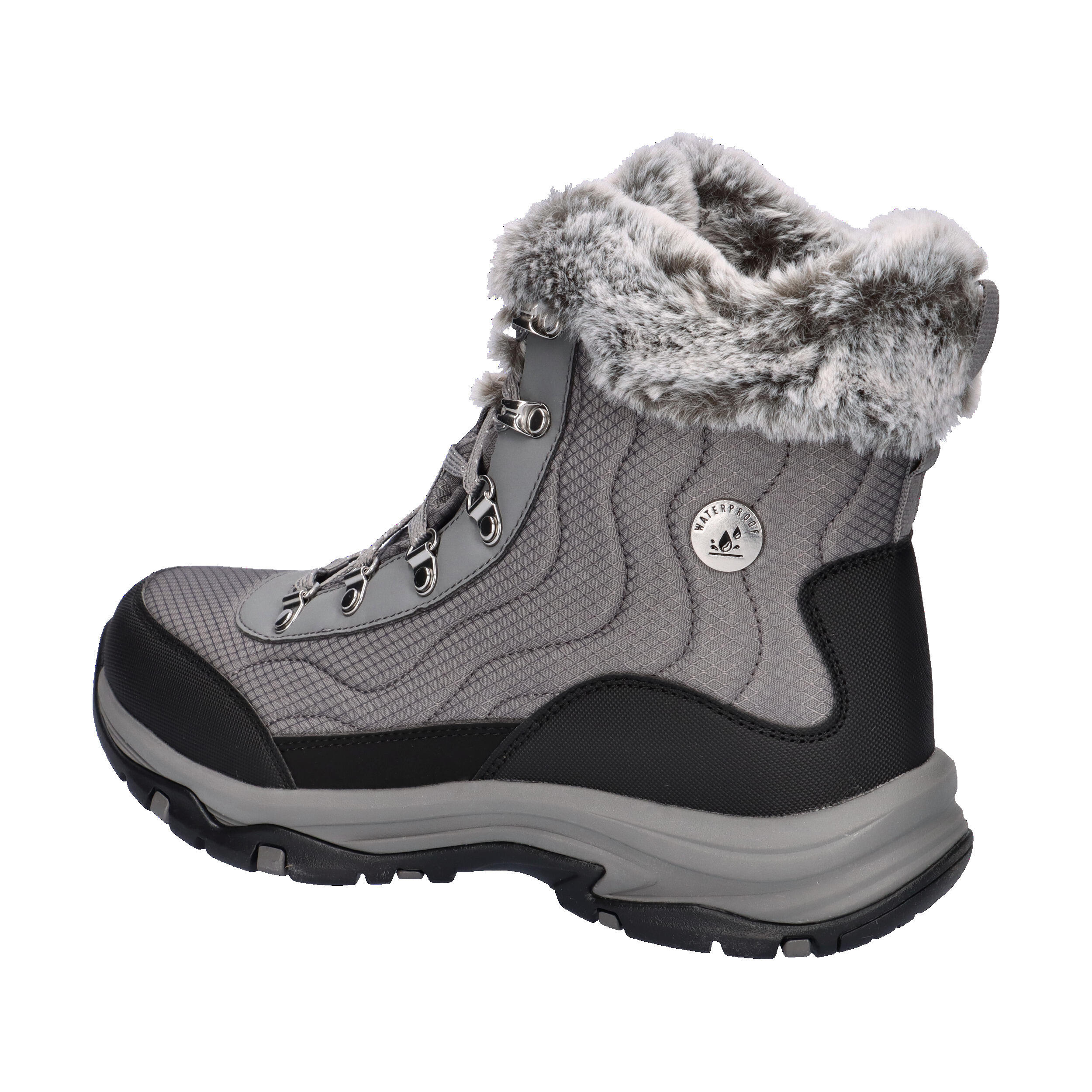 Skechers Damen Trego Stormie Winterstiefel Boots 167893 CCL Grau 11/15