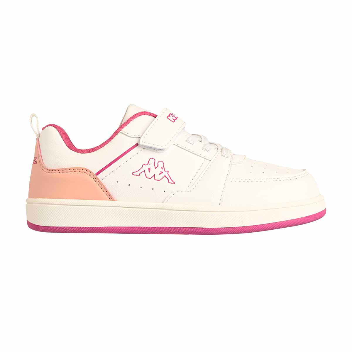 Kappa - Baskets Enfant Shay Ev Blanc, Fuchsia, Rose - Baskets - Blanc - Decathlon