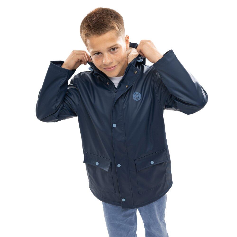 Kids Lifestyle Boys’ waterproof raincoat Planet Blue