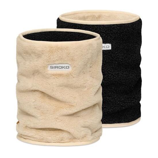 Scaldacollo reversibile in sherpa e micropile Lifestyle Uomo e donna Choice Nero