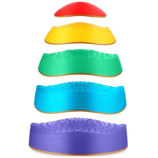 Balanciersteine 5er Set Sensorik-Steine Kinder Motorik Gleichgewicht 4FIZJO