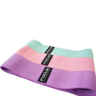 Weerstandsbanden - 3 delige set - pastel - resistance bands - fitness elastiek