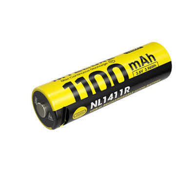 Nitecore nl1411r oplaadbare 14500 li-ion batterij 1100mah met