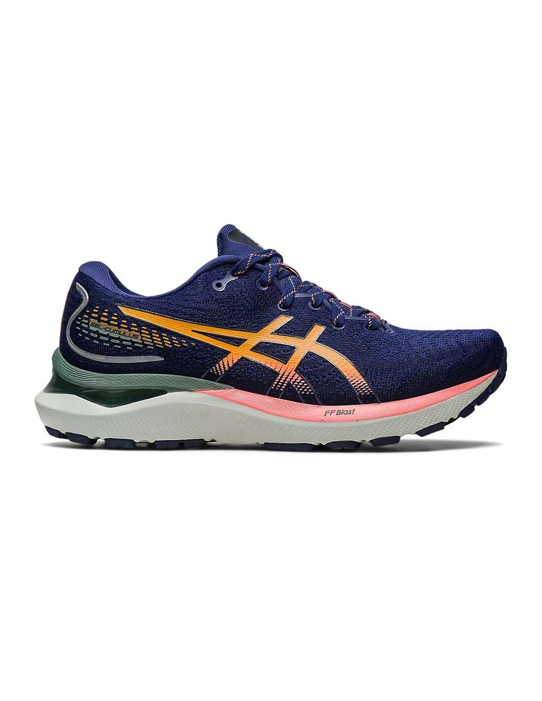 Running shoes Asics model GEL-CUMULUS 24 "Blue/Orange" for man 1/5