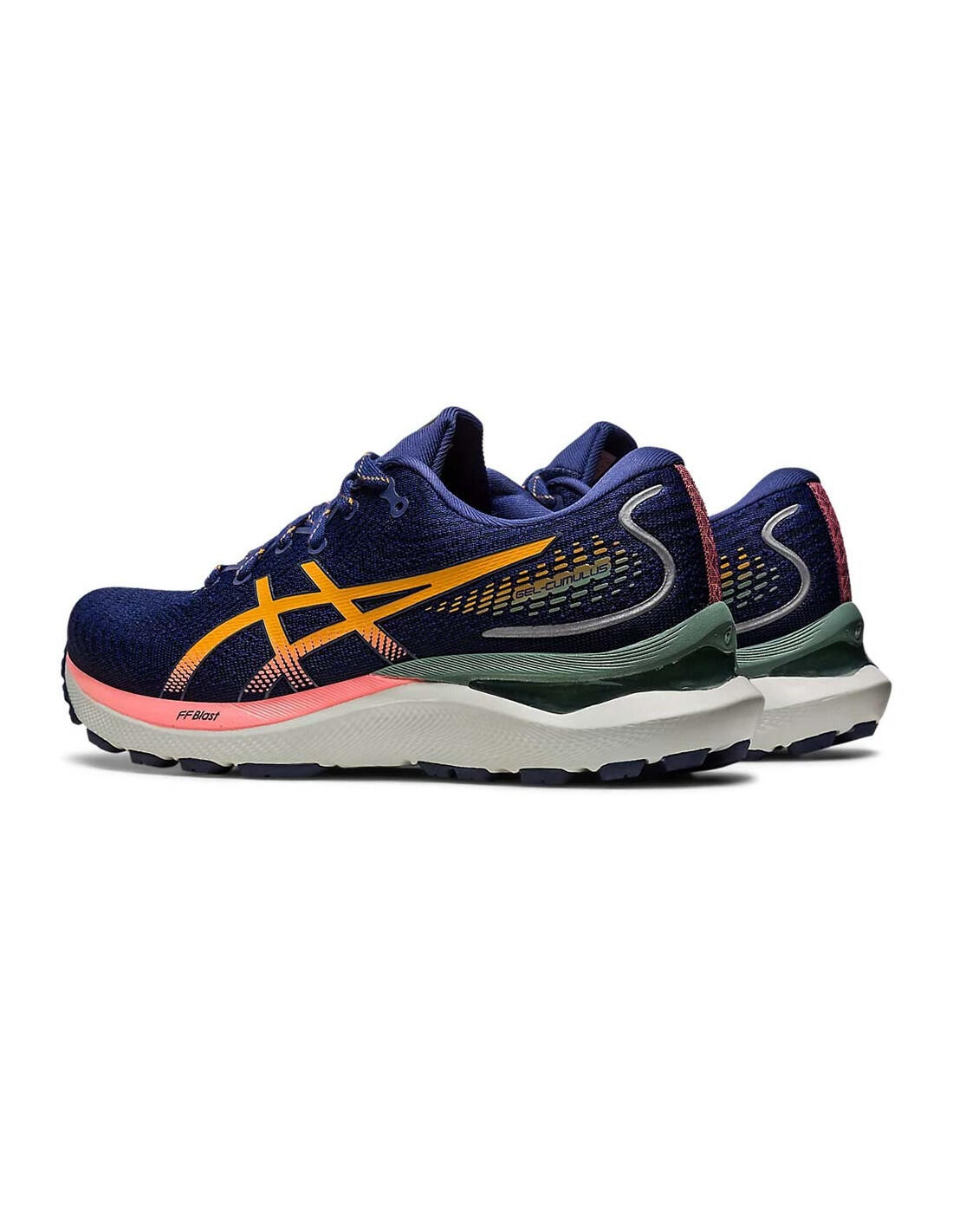 Running shoes Asics model GEL-CUMULUS 24 "Blue/Orange" for man 4/5