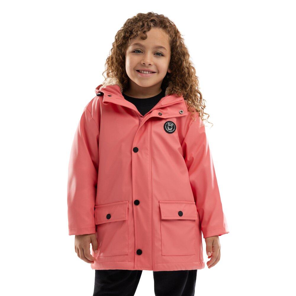 Kids Lifestyle Girls’ waterproof raincoat Goji-G Pink