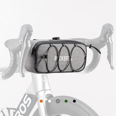 Rockbros fietsstuurtas 1,9l waterdicht reflecterend gravel race mtb groen