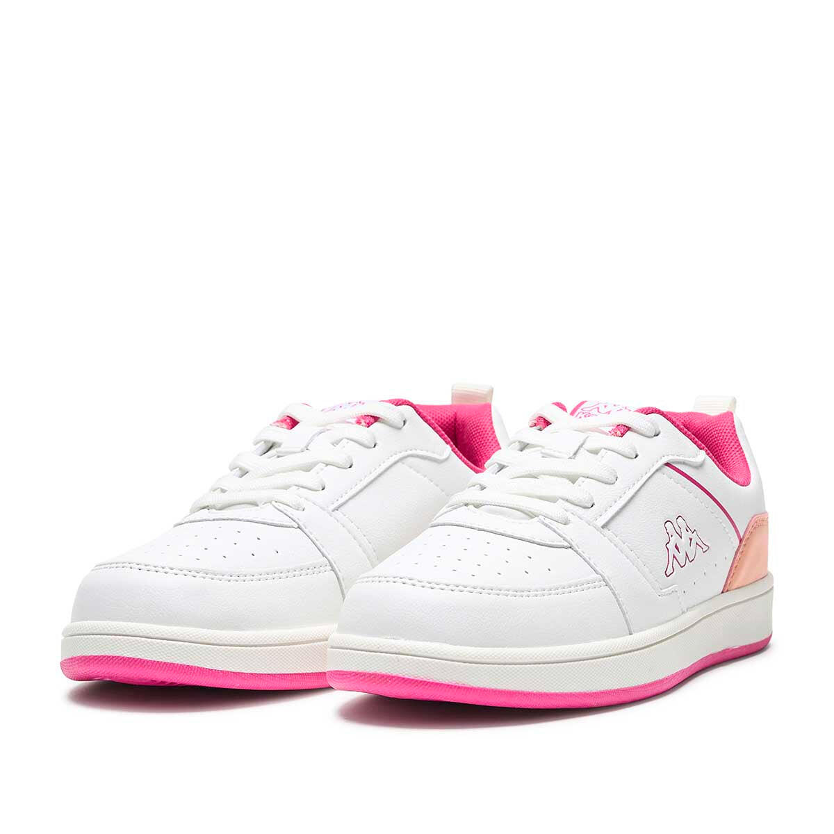 Baskets enfant Shay blanc, fuchsia, rose 2/6