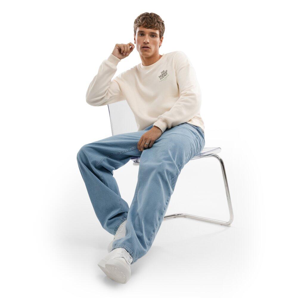 Felpa in cotone biologico da uomo Lifestyle Lounge Sand Beige 3/6