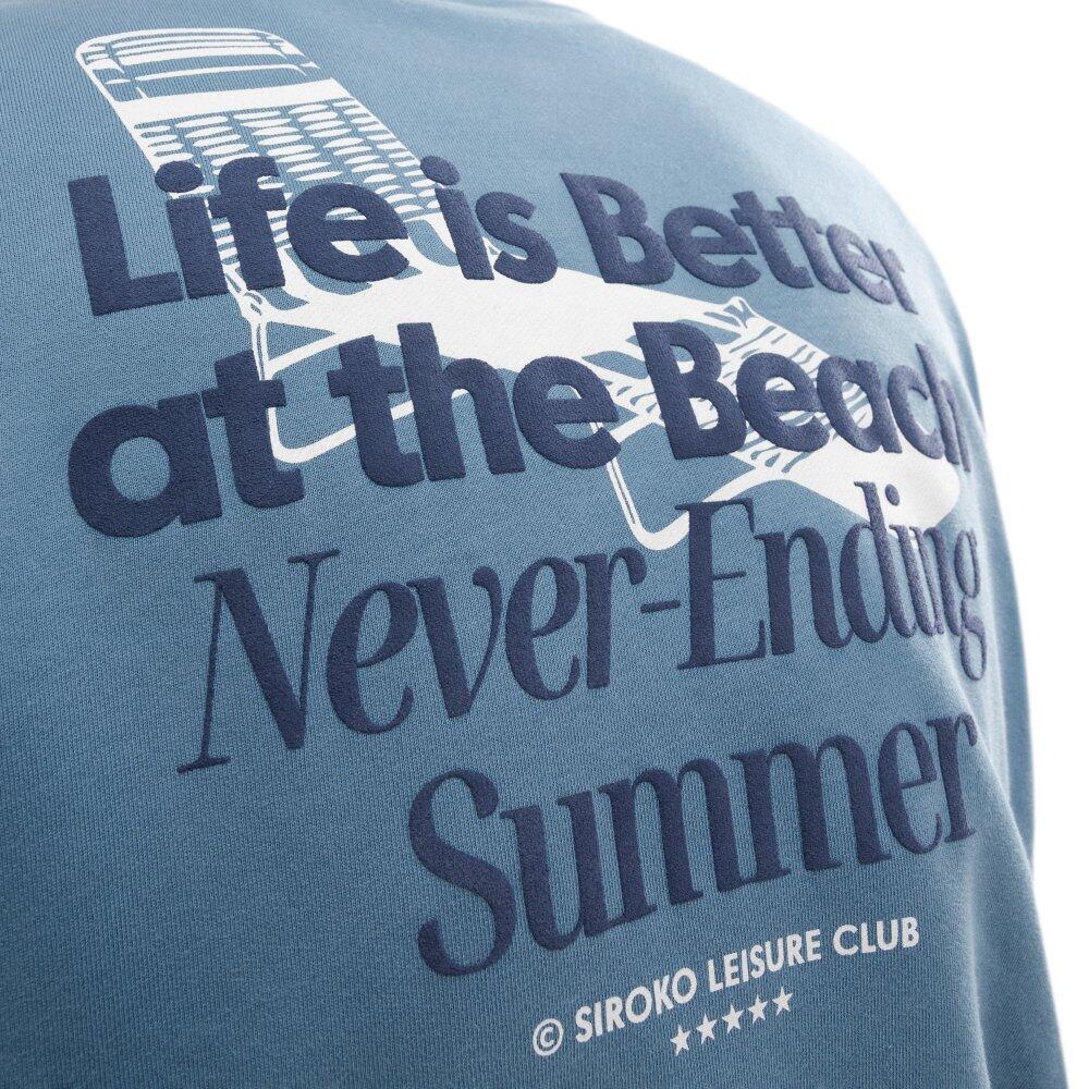 Sweat-shirt coton bio homme Lifestyle Summer Blue Bleu 4/6