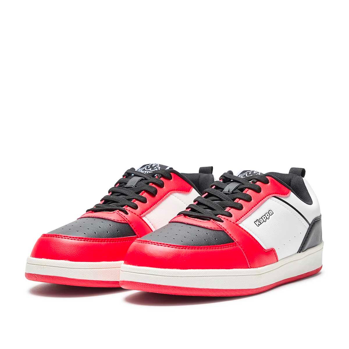 Baskets homme Shay blanc, noir, rouge 2/6