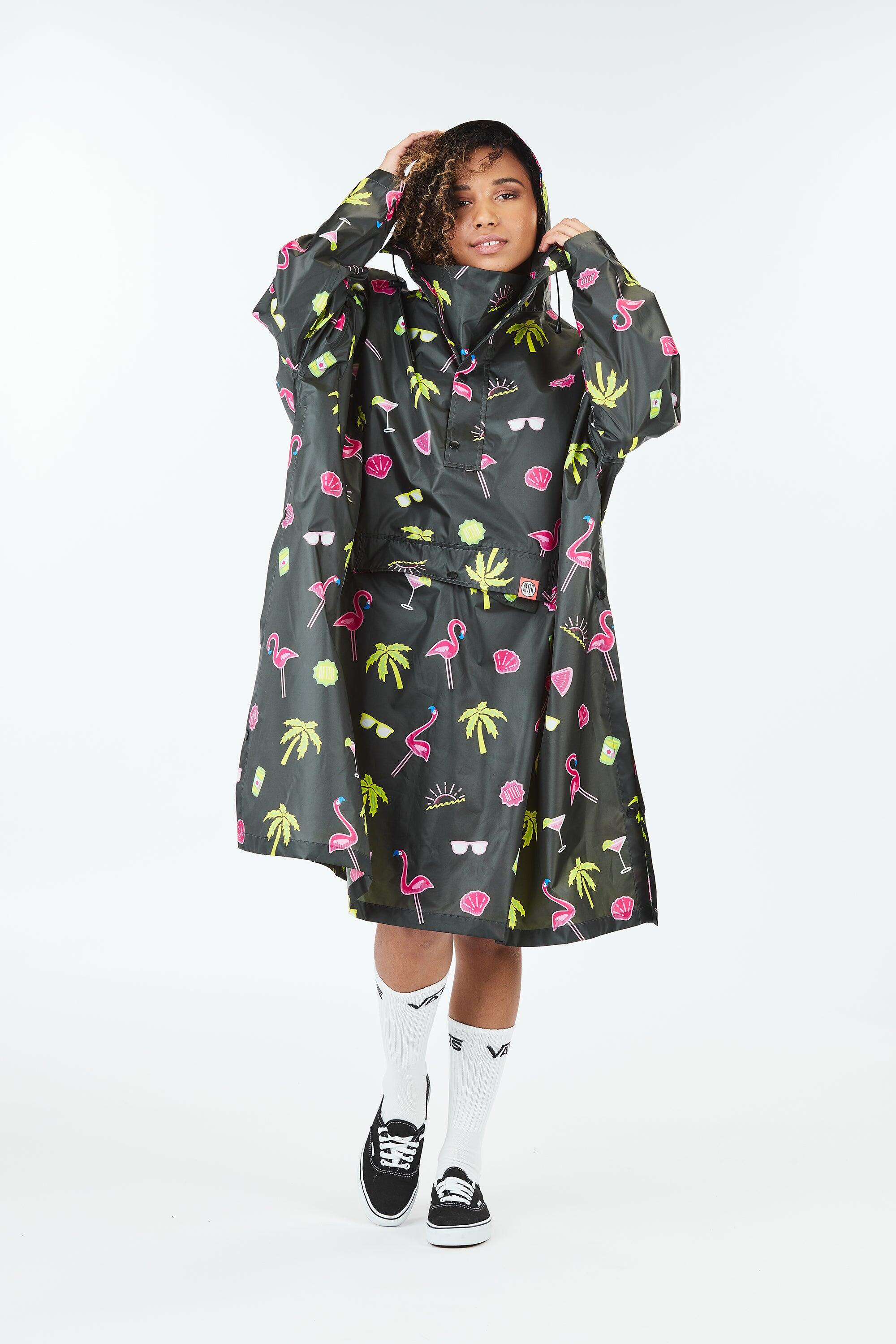 AFTER ESSENTIALS Poncho de chuva adulto – Unissex