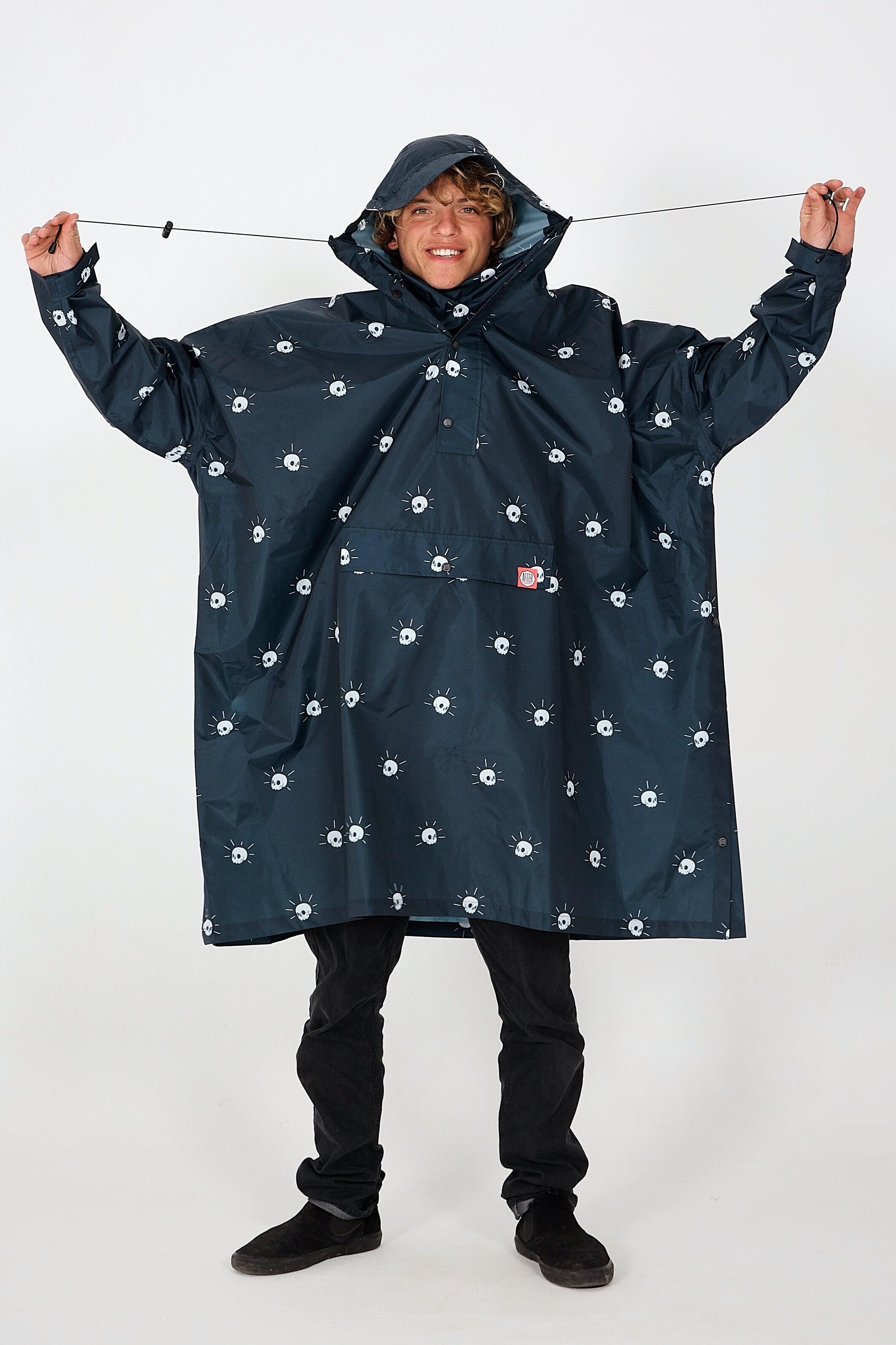 AFTER ESSENTIALS Poncho de chuva adulto – Unissex