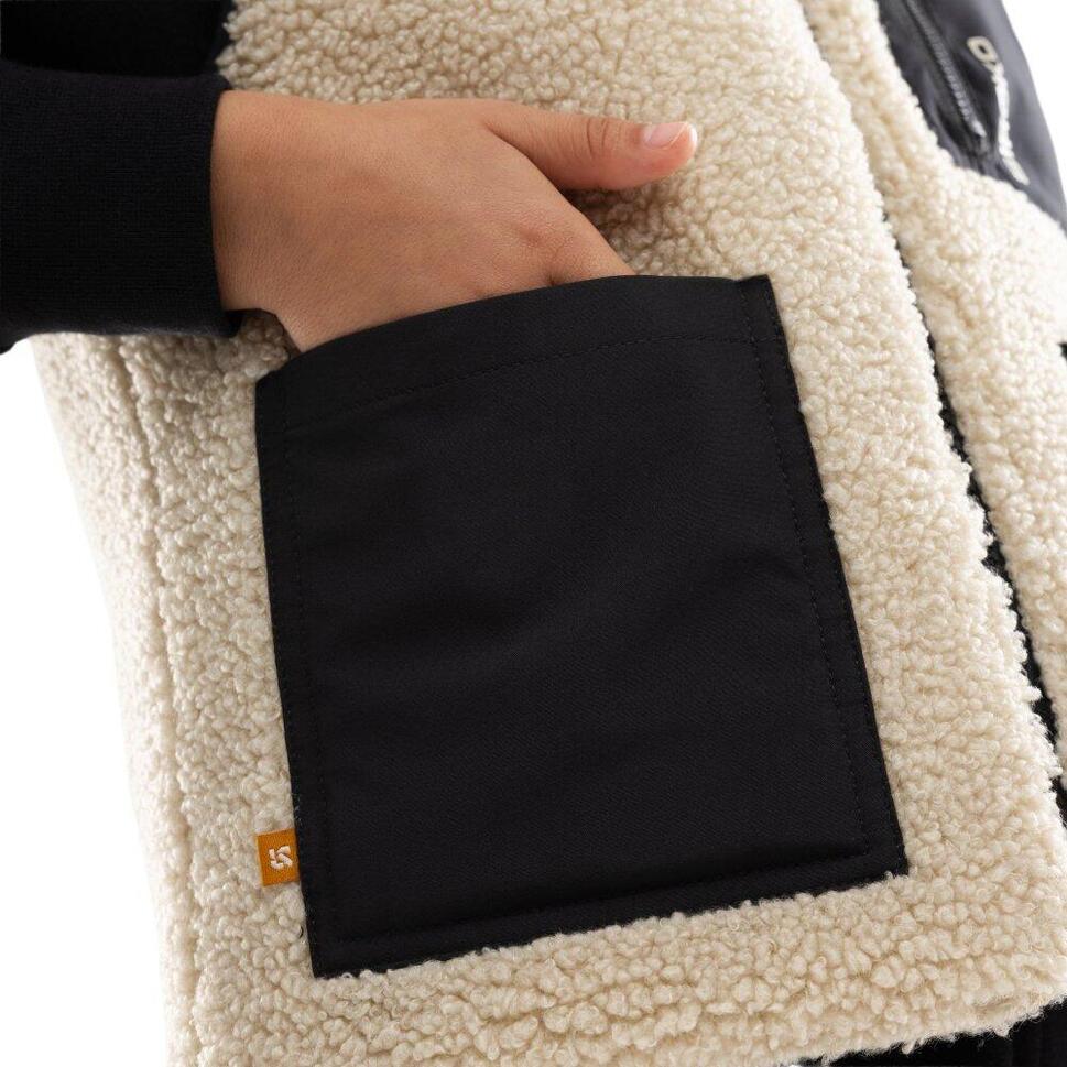 Dziewczęca dwustronna ocieplana kamizelka sherpa Lifestyle SIROKO Tiny-G