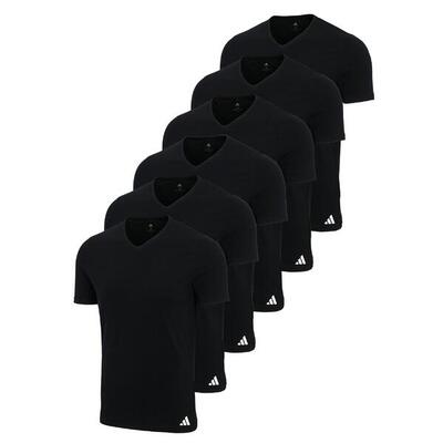 T-Shirt Herren 6er Pack Figurbetont-V-Neck Shirt, Active Core Cotton 6PK