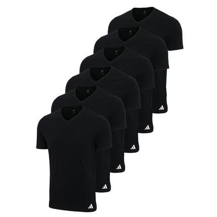 T-Shirt Herren 6er Pack Figurbetont-V-Neck Shirt, Active Core Cotton 6PK