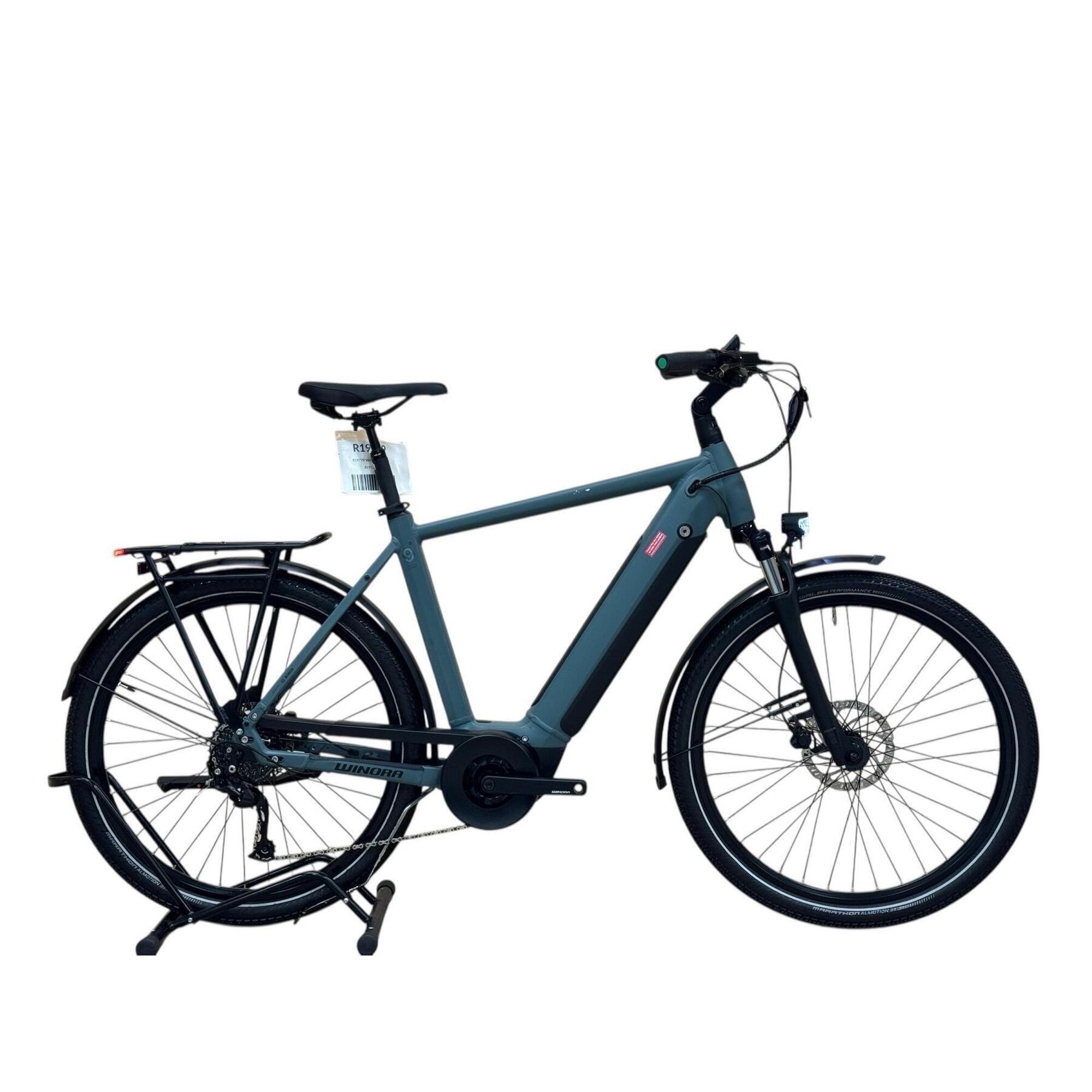 Winora - Reconditionné - Vélo Électrique Winora Sinus 9 Alivio - Comme Neuf - Vélo Ville - Bleu|noir - 56 - Decathlon