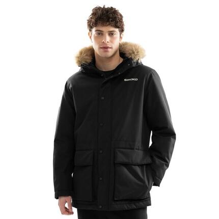 Herren Lifestyle isolierter parka Universal Schwarz