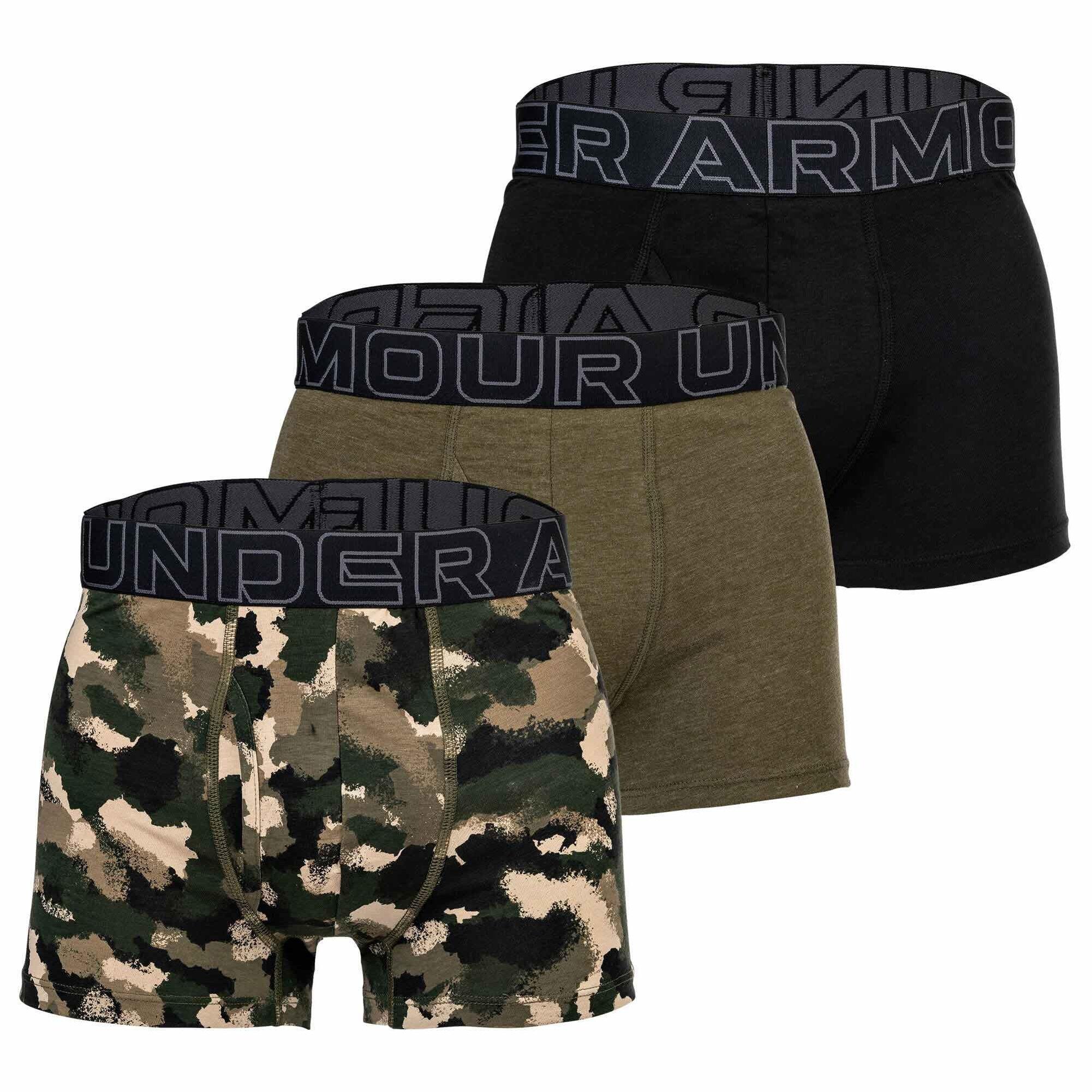 UNDER ARMOUR Boxershort Herren 3er Pack Figurbetont-UA PERFORMANCE COTTON - PRINT 3 INCH