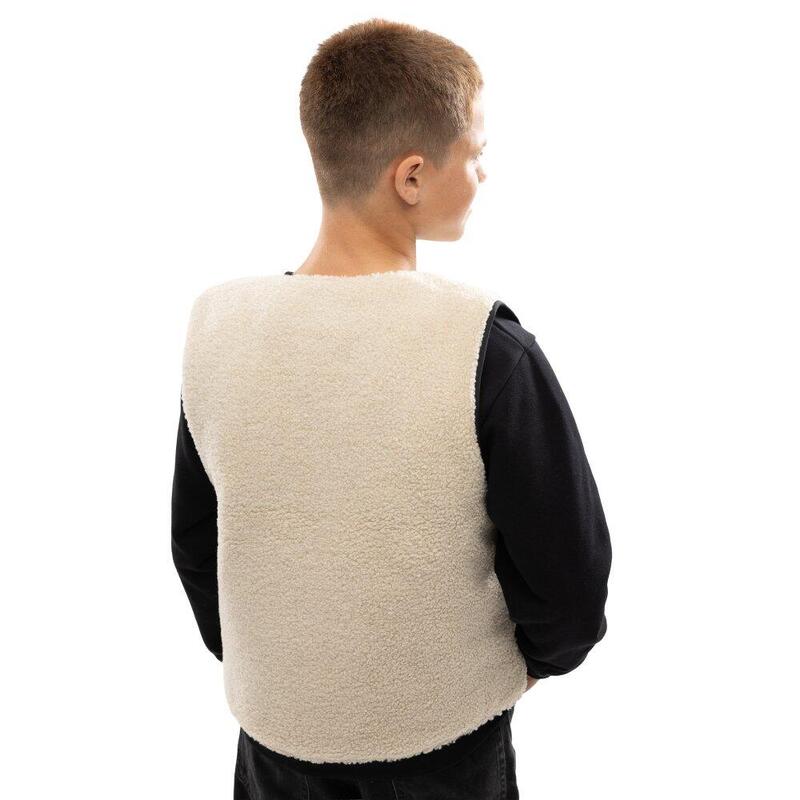 Vesta matlasata sherpa reversibila pentru baieti Tiny Negru