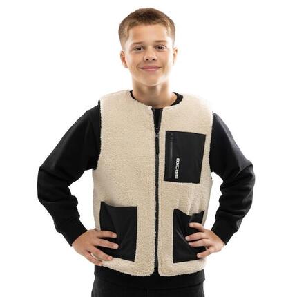 Chłopięca dwustronna ocieplana kamizelka sherpa Lifestyle Siroko Tiny