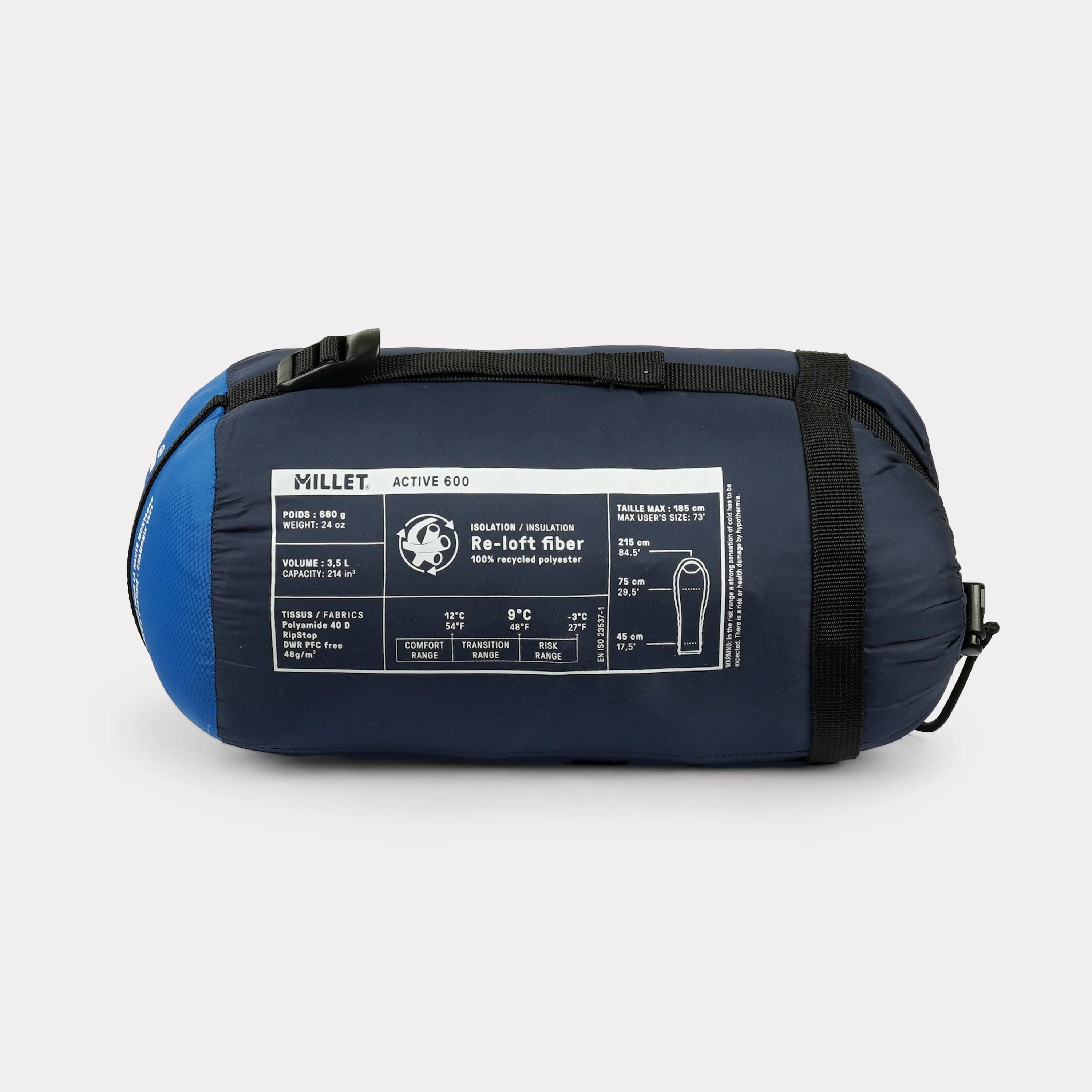Sac de couchage Randonnée - Trekking unisexe ACTIVE 600 4/5